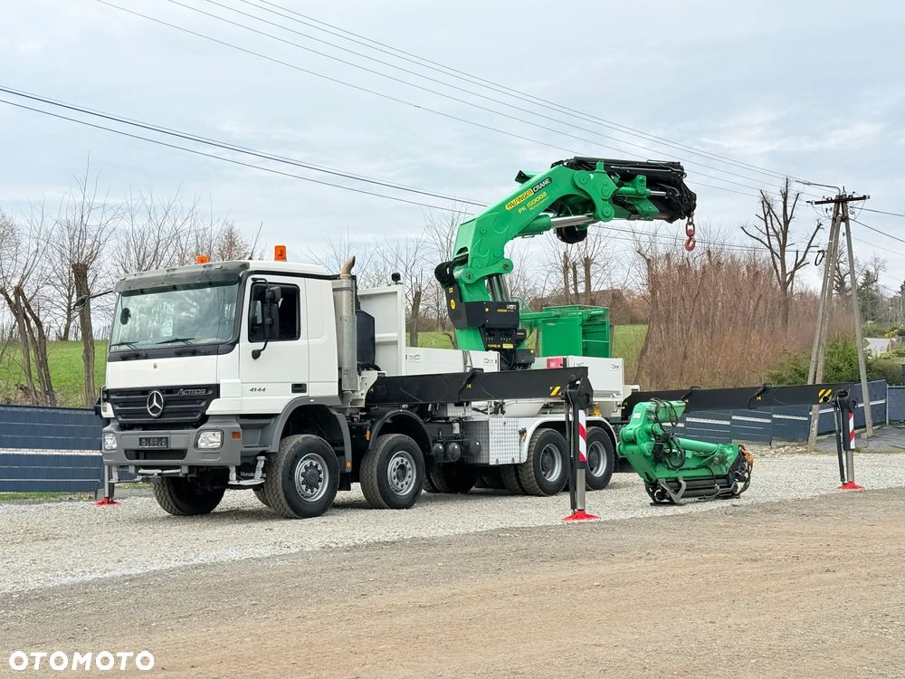 Mercedes-Benz * Mercedes 8x6  Actros 4144 * HDS Palfinger 150002 + FLY JIB PJ 170 * Dźwig * 40 TON * Wyciągarka * 35 Metrów * Kosz * - 20