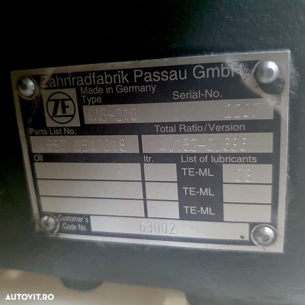 Pentru Piese, Incarcator frontal ,JCB 456 ZX  , For Parts - 4