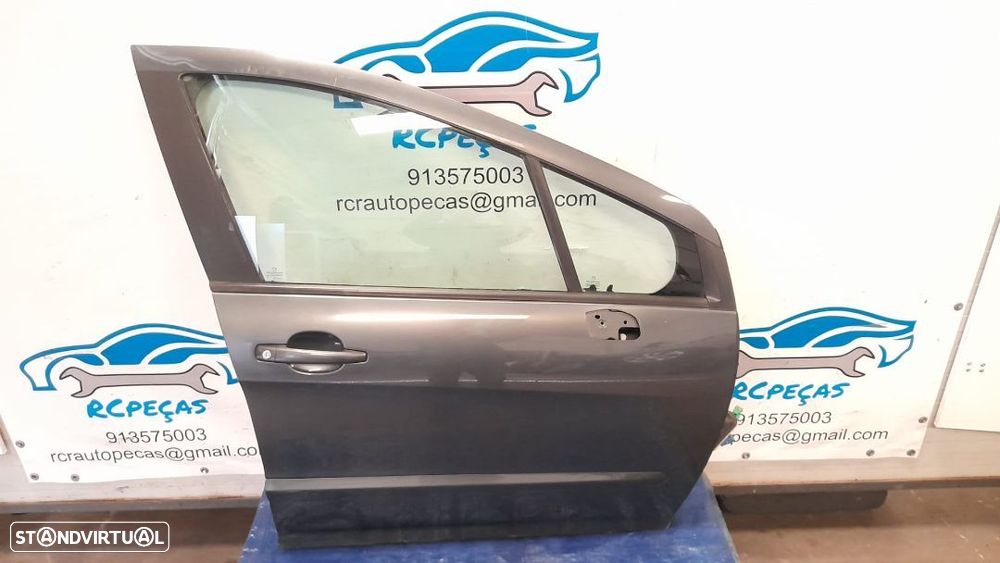 PORTA FRENTE FRONTAL DIREITA PEUGEOT 308 MK1 FASE I 1 FECHO ELEVADOR MOTOR PUXADOR VIDRO - 1