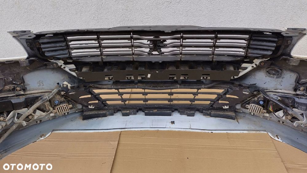 peugeot 508 1 i lift 15-18 zderzak przedni przód kompletny biały ewpb - 14