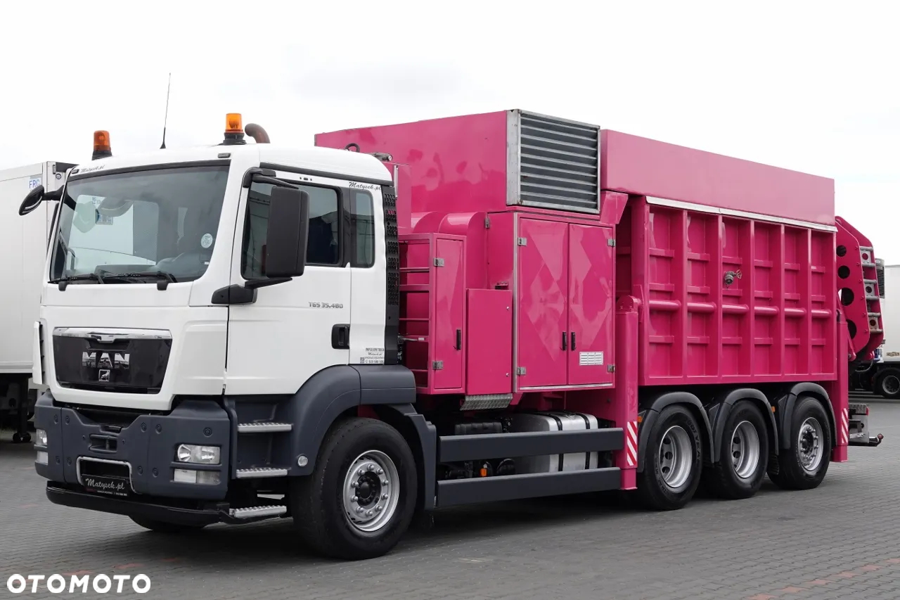 MAN TGS 35.480 / 8X4 / ASENIZACYJNY / ŁADOWARKA PRÓŻNIOWA / WUKO / MTS SAUGBAGGER /   STEROWANIE RADIOWE / - 13