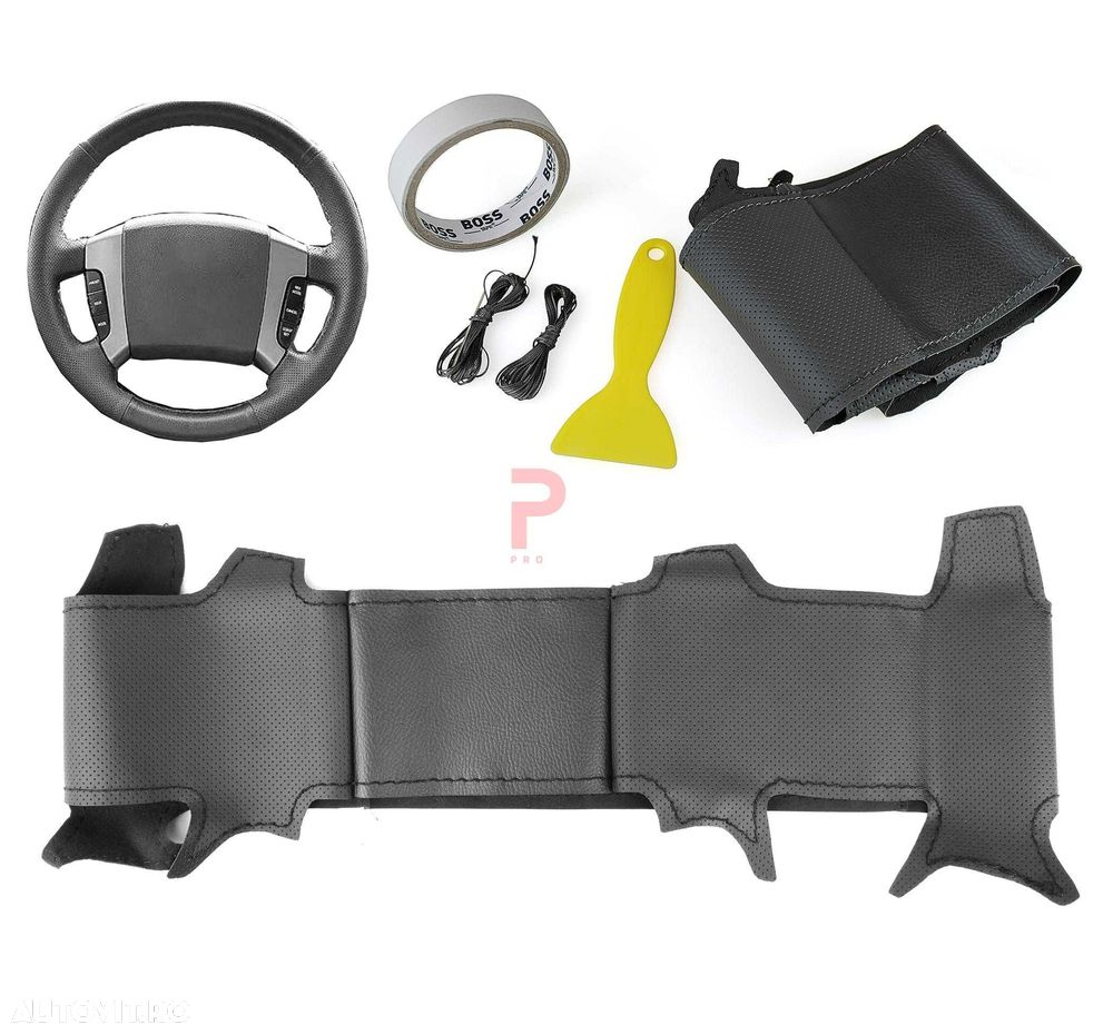 Husa volan piele negru 38 cm  Kia Sorento 2004-2009 - 1