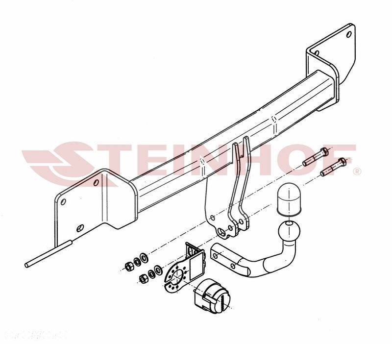 Hak holowniczy + MODUŁ 7PIN do BMW SERIA 1 E82 Coupe od 2007 do 2011 - 3
