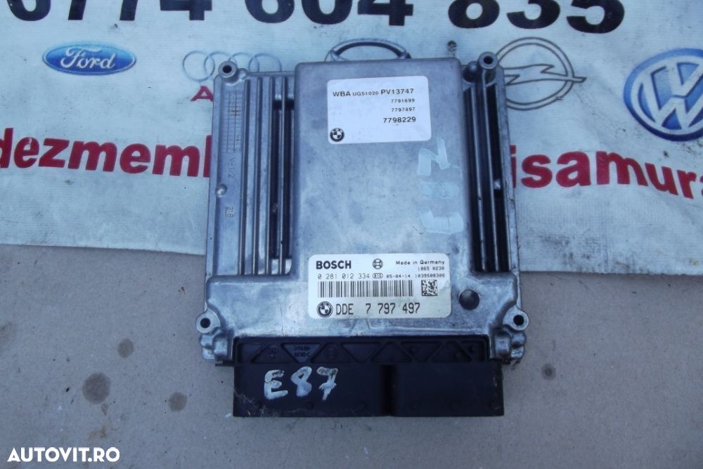 Calculator Motor BMW E87 2.0 ECU BMW Seria 1 dezmembrez BMW e87 2.0 - 2