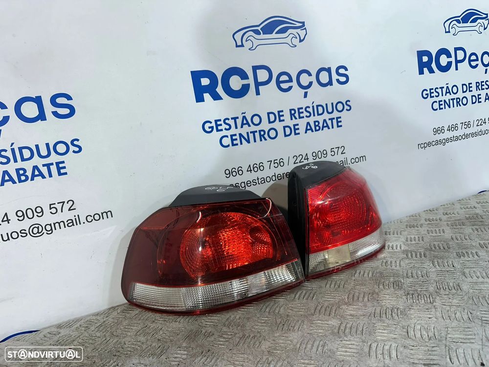 .Conjunto Farolins Tras Traseiro Esquerdo Direito Original Volkswagen VW Golf 6 Mk6 5k0945096E 5k0945095E 2008 - 2013 - 2