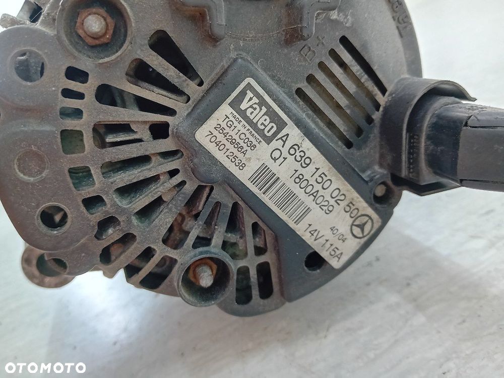 ALTERNATOR SMART FORFOUR I A6391500250 TG11C036 1.5 D - 8