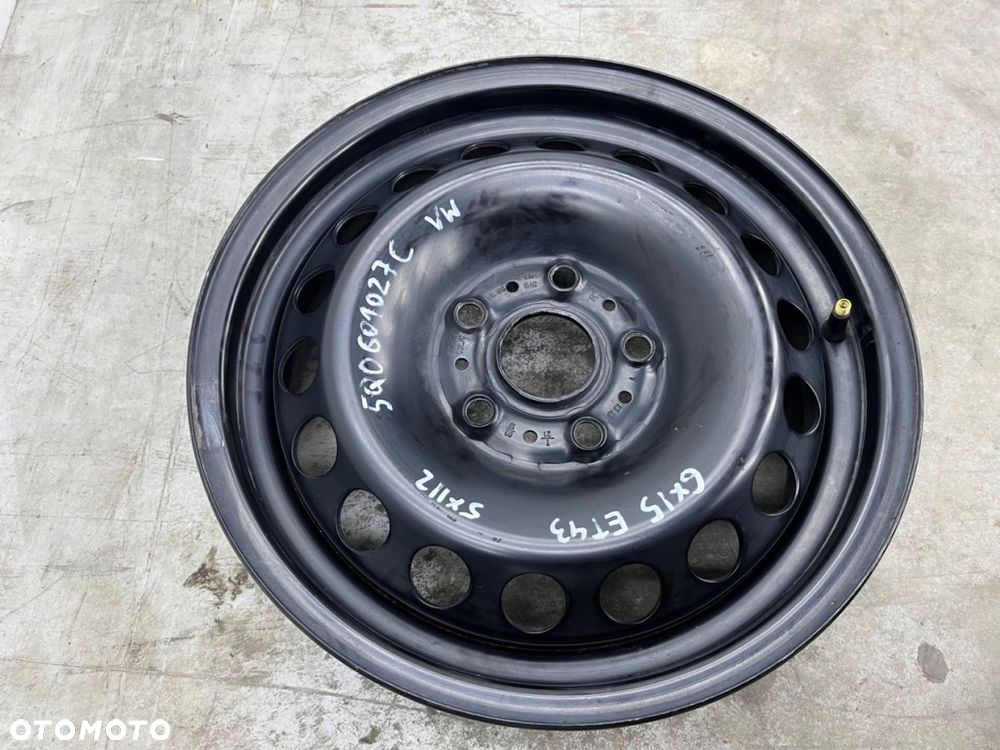 Felga VW Passat Golf Audi A4 A3 Seat Leon Skoda Octavia 6jx15 5x112 ET43 felga stalowa 15 cali - 4