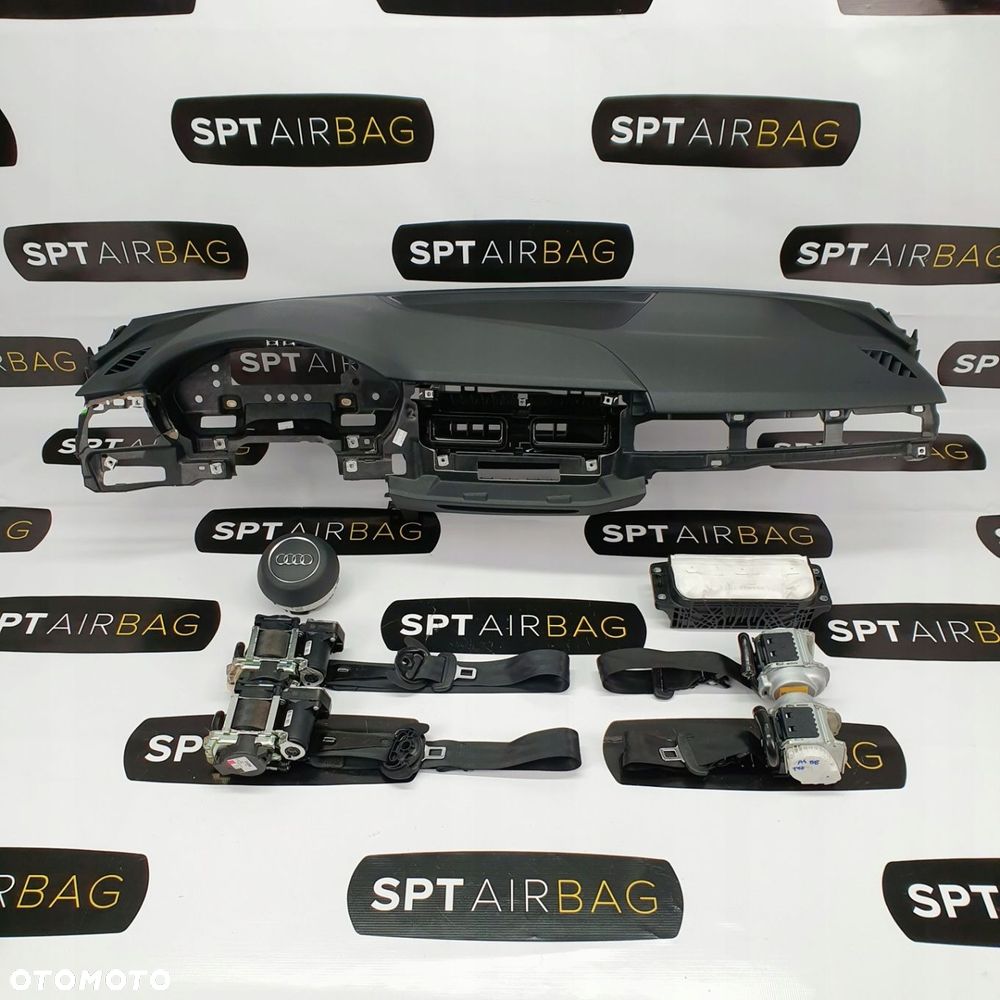 AUDI A5 8W DESKA ROZDZIELCZA KONSOLA KOKPIT PULPIT PODUSZKI AIRBAG AIR BAG PASY KIT SET - 1