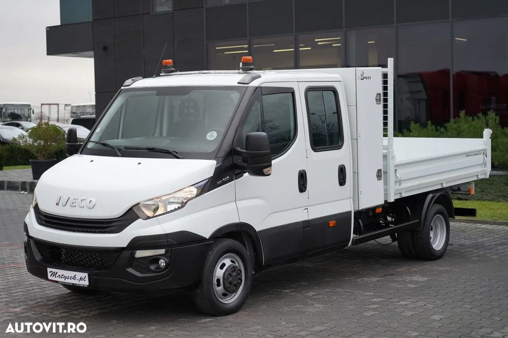 Iveco DAILY 35-140 / BASCULATOR / CU TRACȚIE MÂNĂ / DOUĂ TRACȚII / MANUAL / 6 LOCURI / - 12