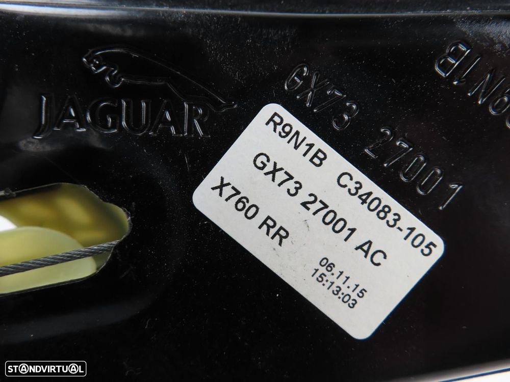 Elevador da Porta Com Motor Esquerdo/Trás Usado / Original JAGUAR XE (X760) GX73... - 4