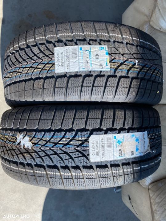 vand 2 anvelope 265/45/20 dunlop de iarnă noi - 1