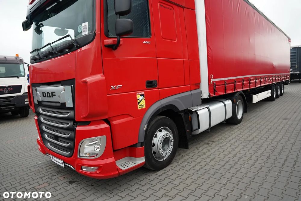 DAF XF 480 / ZESTAW / LOWDECK / SSC / + WIELTON / FIRANKA / MEGA / BDE / DACH PODNOSZONY / SAF - 11
