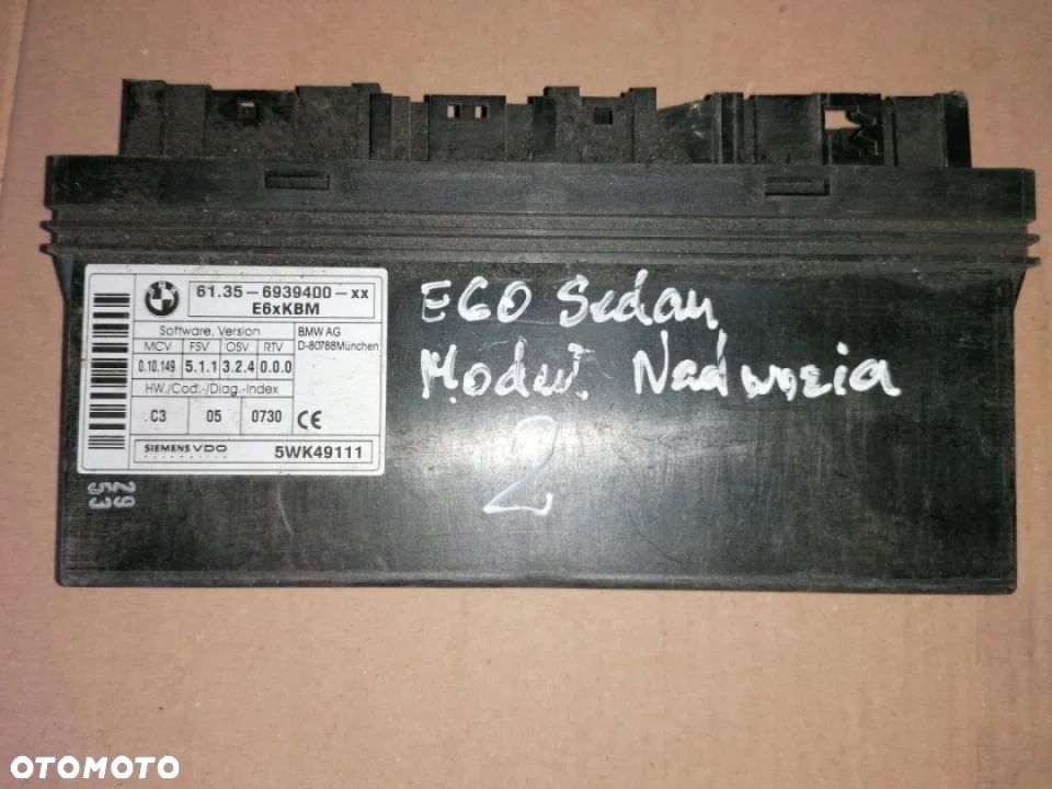 MODUŁ NADWOZIA BMw e60 e63 6939400 - 1