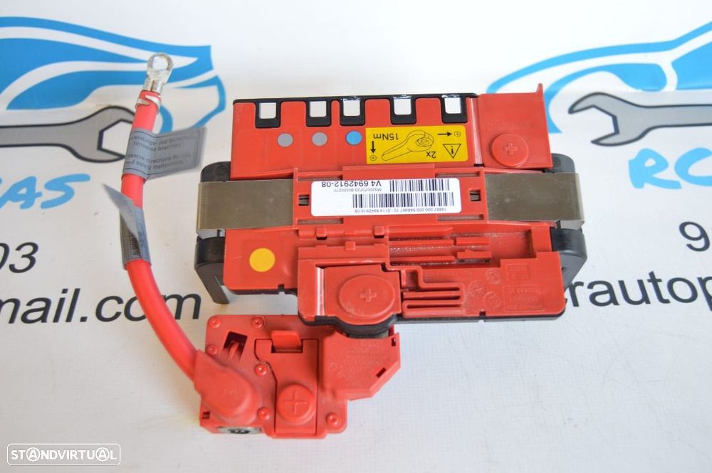 RELÉ BATERIA BMW SERIE 1 E87 61146942912 6942912 E81 E82 COUPE E88 CABRIO SERIE 3 E90 SEDAN E91 TOURING E92 COUPE E93 CABRIO CAIXA DISTRIBUIÇÃO FUSIVEIS - 1
