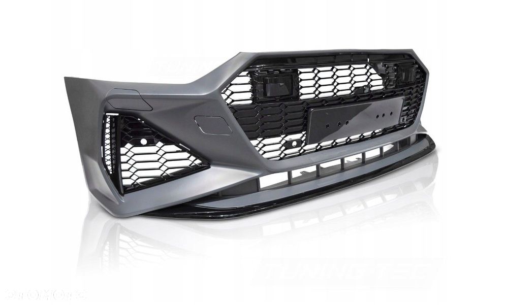 Zderzak Przedni Audi A7 C8 4K 18-23 Sport Grill Glossy Black Pdc Acc - 1