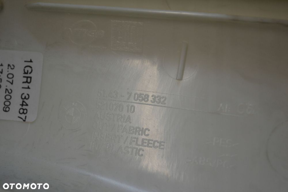 BMW E90 E91 OSŁONY POSZYCIA SŁUPKÓW LEWA PRAWA KOMPLET 7058332 - 7