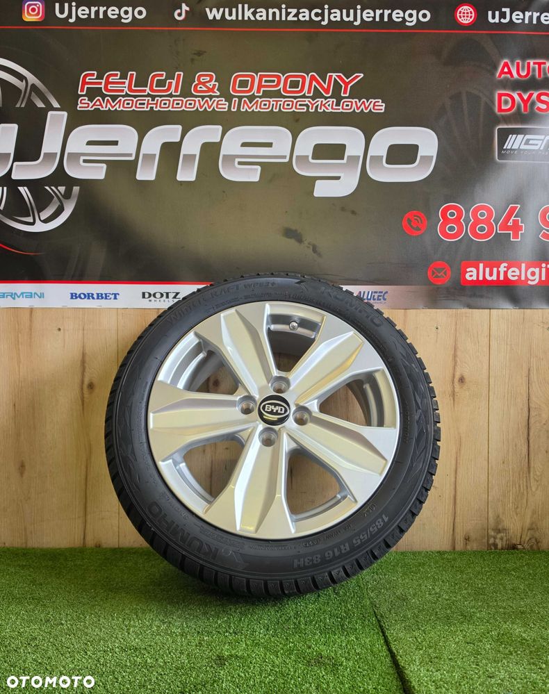 Koła zimowe BYD DOLPHIN SURF 16x4x100 - Kumho WinterCraft WP52+ 185/55/R16 + TPMS - 3