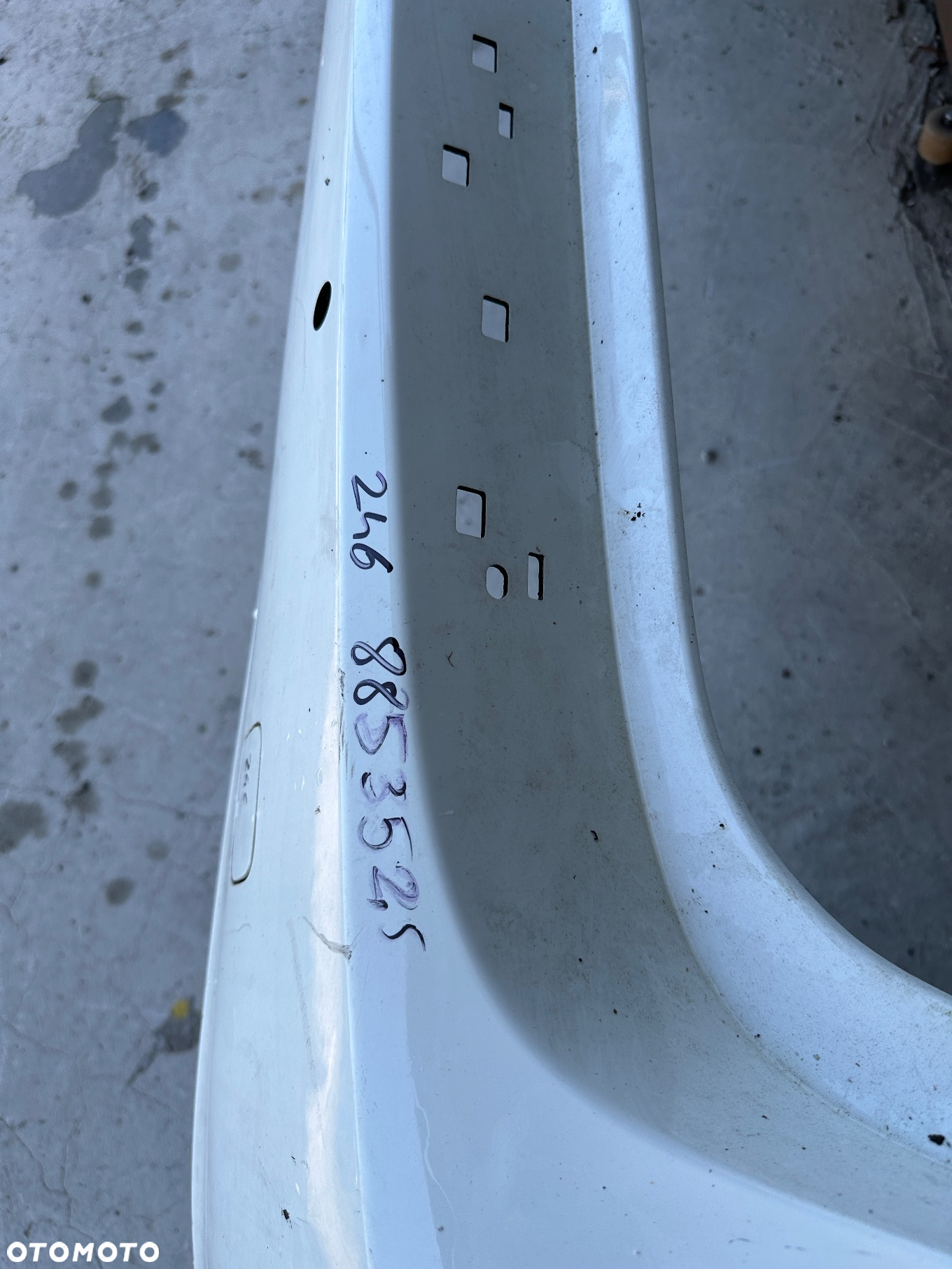 MERCEDES B 246 AMG zderzak tył tylny pdc zaślepka ucha holowniczego klapka - 12