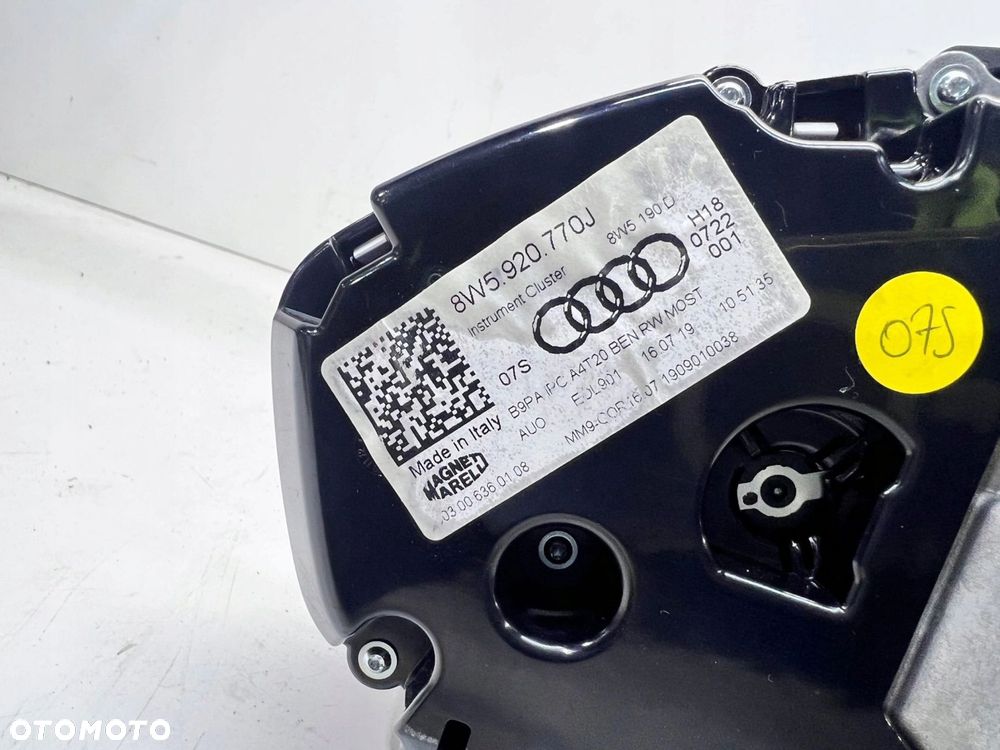 LICZNIK ZEGARY WYŚWIETLACZ AUDI A4 B9 A5 8W5920770J - 9