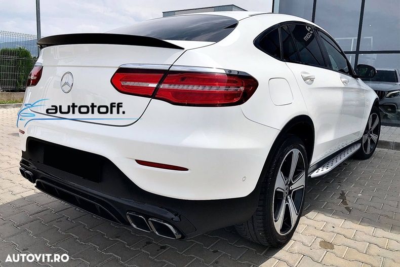 Difuzor bara spate GLC Coupe C253 compatibil cu Mercedes (15-22) GLC63 AMG Black Design - 6