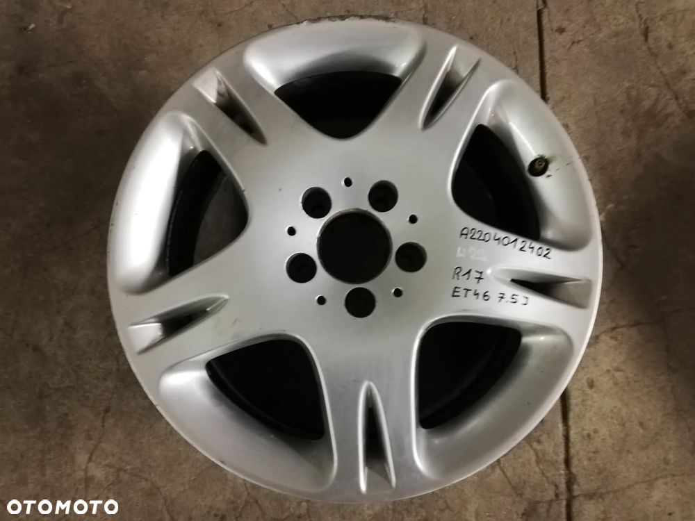 MERCEDES S W220 220 Felga 5X112 R17 ET46 7,5J 2204012402 - 1