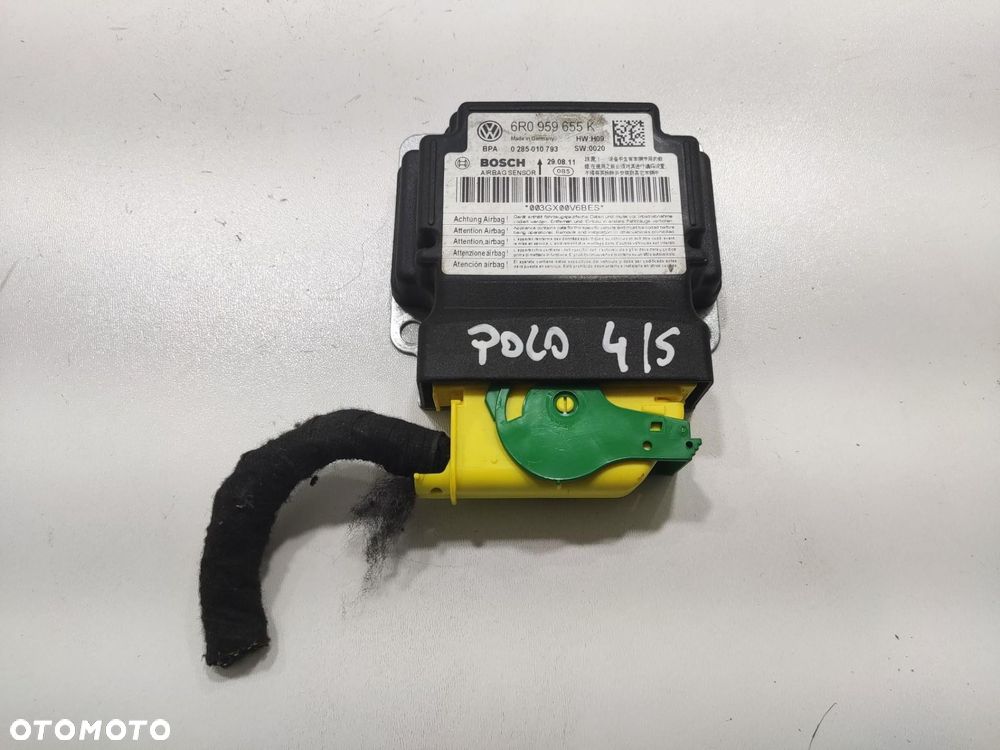 PODUSZKA PODUSZKI AIR-BAG PASY SENSOR VOLKSWAGEN POLO V 6R 2009-2013 - 15