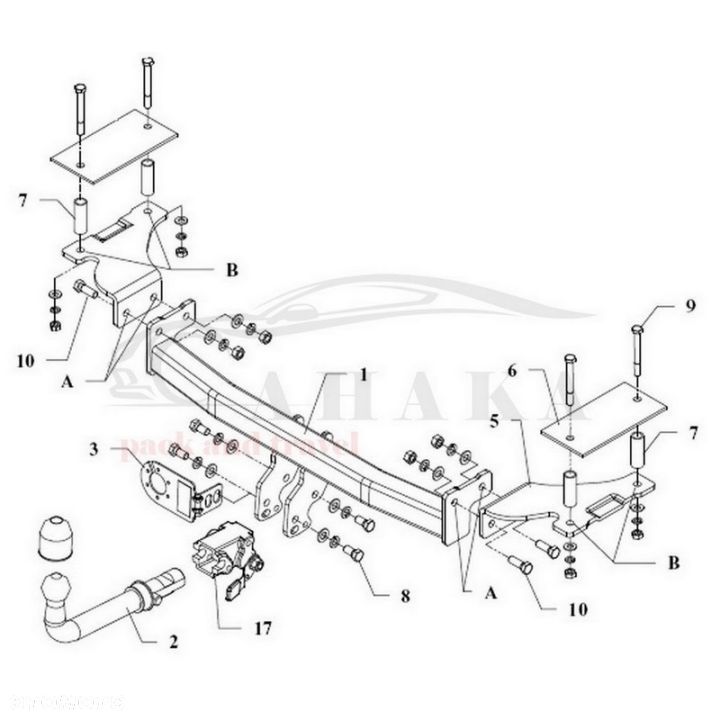 Hak Holowniczy Automat Do Opel Combo B 1994-2002 - 3