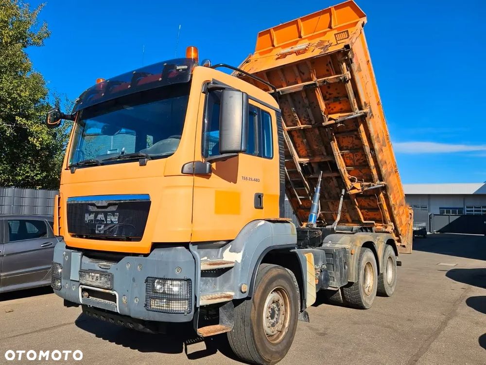 MAN TGS 26.480 6x4 WYWROTKA 3-STRONNA | AUTOMAT | EURO 5 | PRZEBIEG 310 000km! - 2