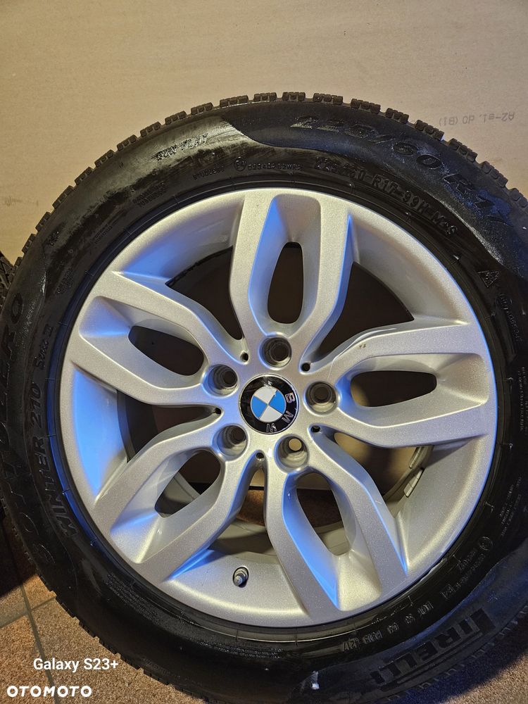 4 używane koła zimowe RunFlat Pirelli Sotozero winter 210  na obręczach aluminiowych R17, 225x60 - 1