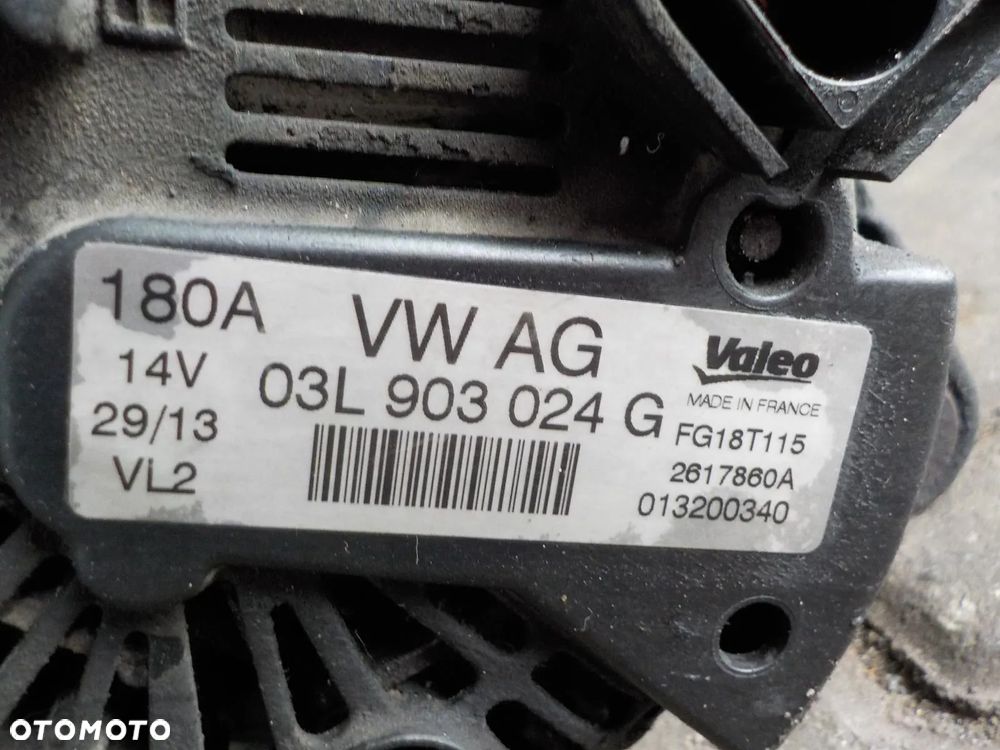 VW T5 2.0 TDI ALTERNATOR 180A 03L903024G - 5
