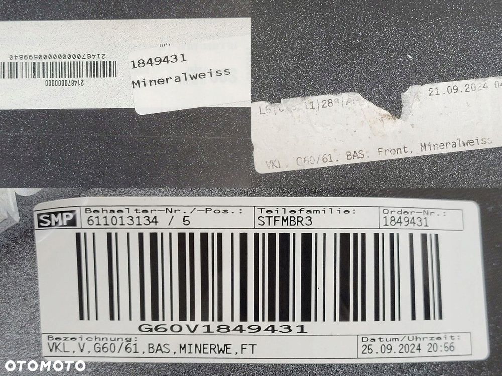 ZDERZAK PRZÓD BMW 5 G60 2023- 51119883904 MINERALWEISS 6XPDC CZUJNIKI - 15