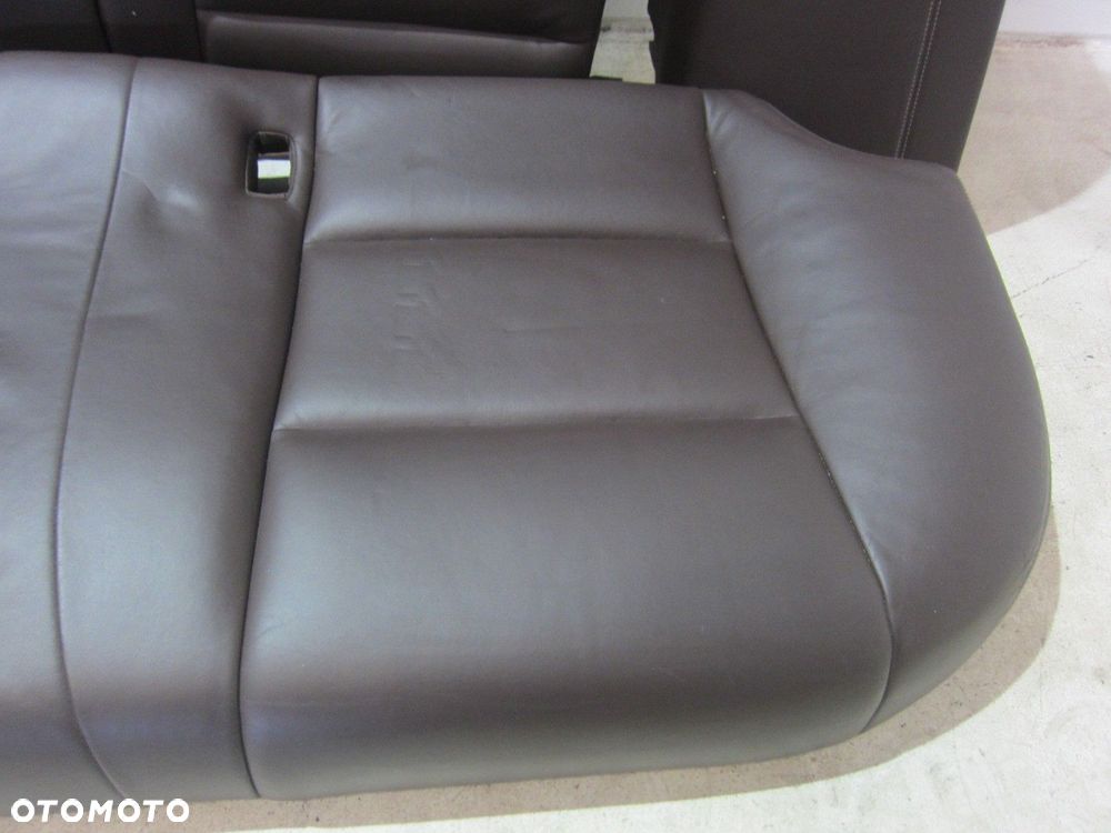 BMW 5 F10 KANAPA TYLNA SIEDZISZKO BRĄZOWE BRĄZ MOKKA SZEW NAPPA 7358698 - 6