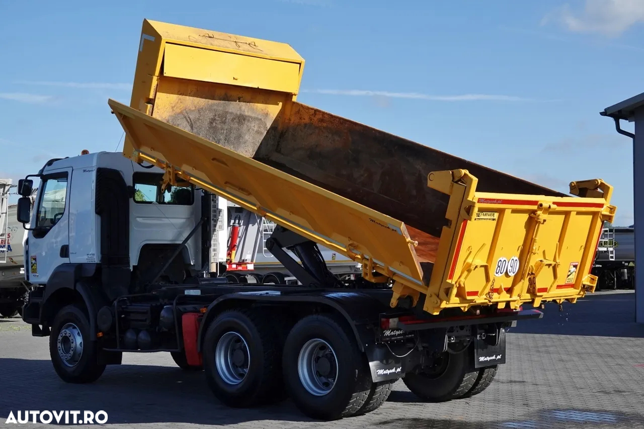 Renault KERAX 450 / 6x4 / BASCULATOR / HYDROBORTA / BORDMATIC / MANUAL / IMPORTAT - 3