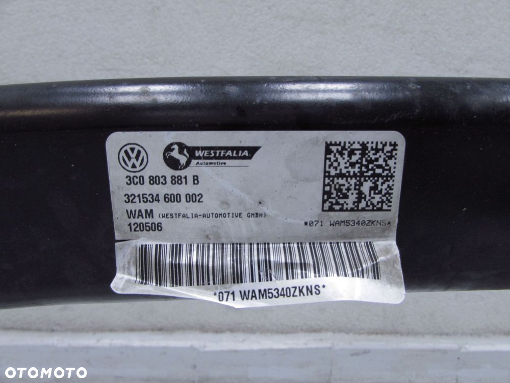 VW PASSAT B6 KOMBI 05-11 HAK HOLOWNICZY WYPINANY WESTFALIA KLUCZYK 3C0803881B 3C0803880B - 7
