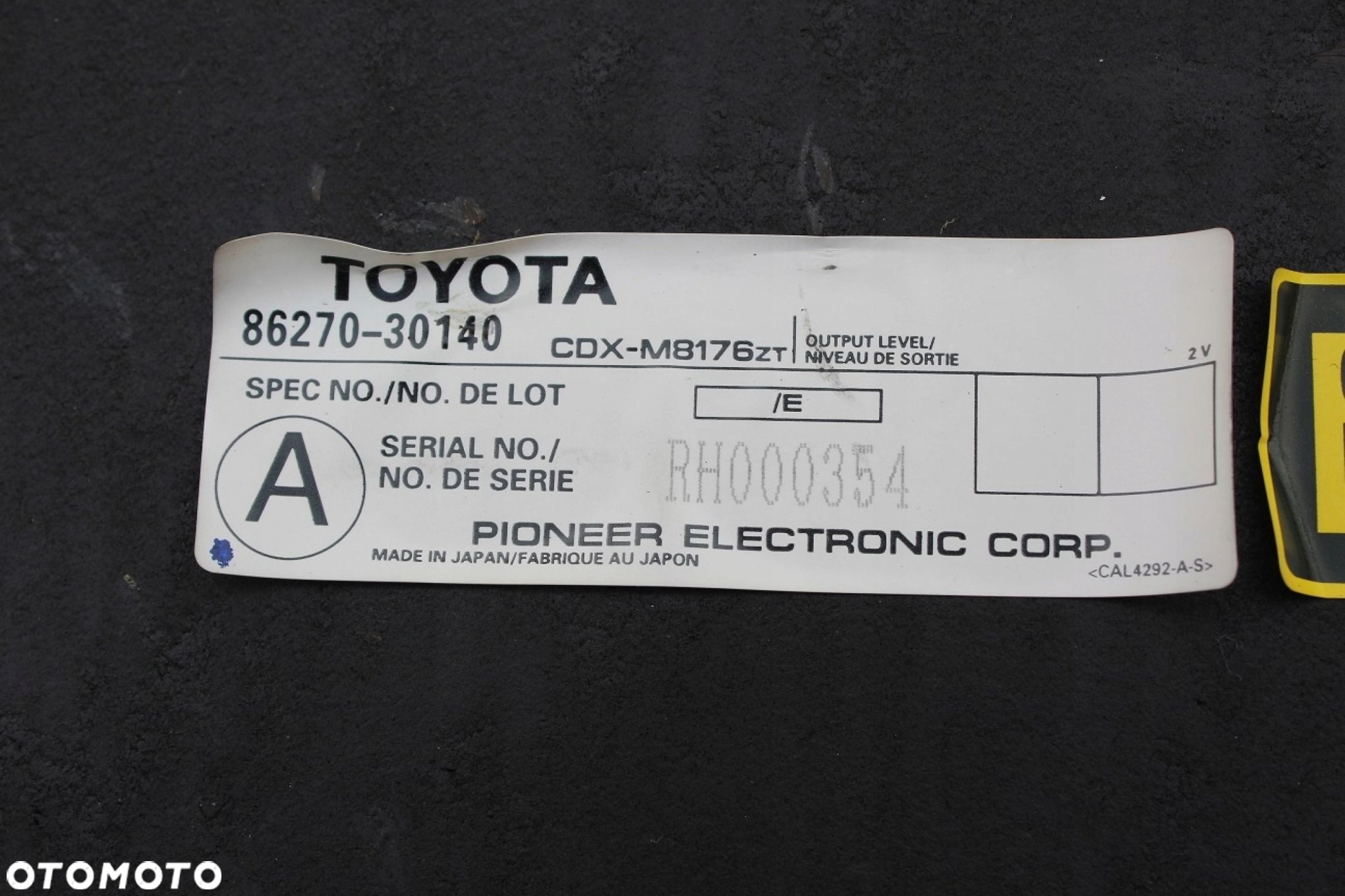 Zmieniarka CD Lexus GS II mk2 86270-30140 - 4