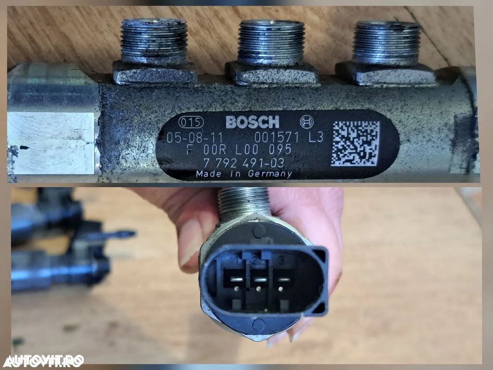 Rampa injectoare cu senzor in stare foarte buna originala bmw 745d E65 - 3