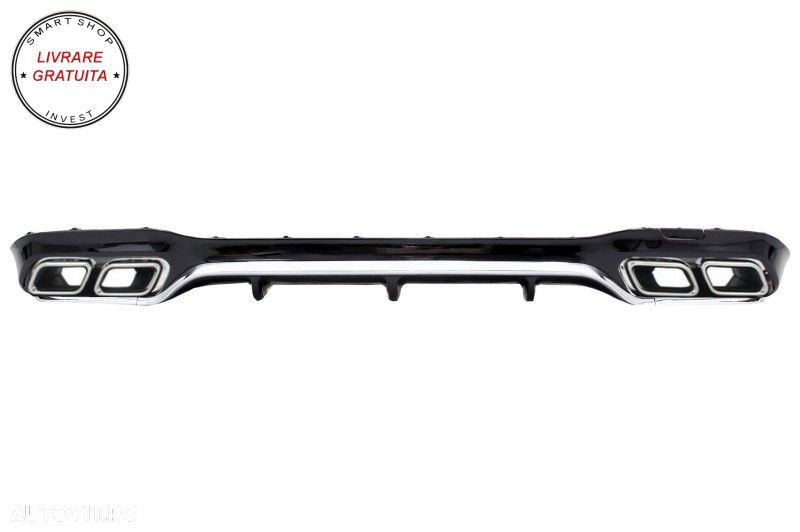 Pachet Exterior Mercedes E-Class W213 (2016-2019) E63 Design cu Difuzor si Ornamen- livrare gratuita - 12
