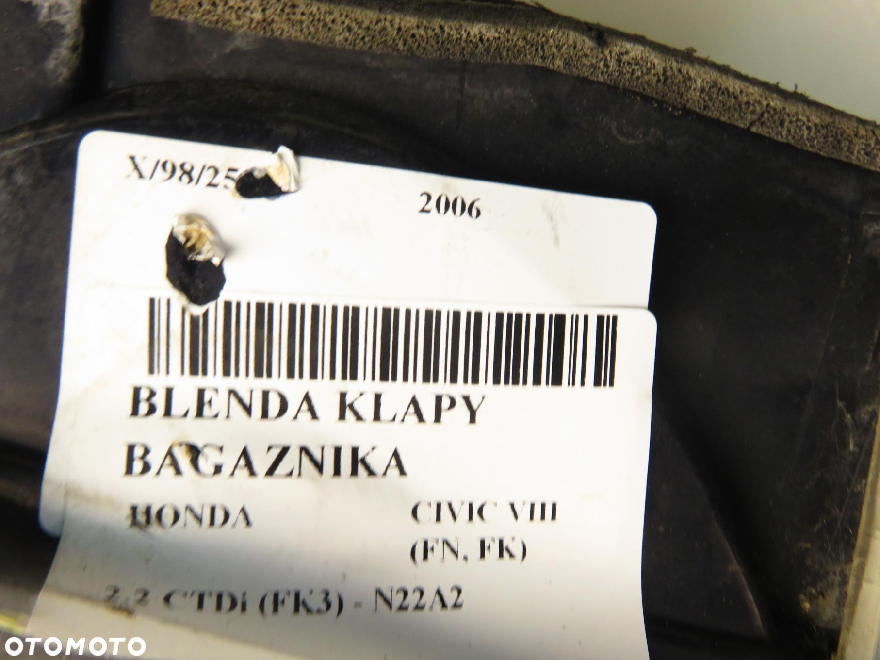 BLENDA KLAPY HONDA CIVIC VIII 13216721 B92P - 13