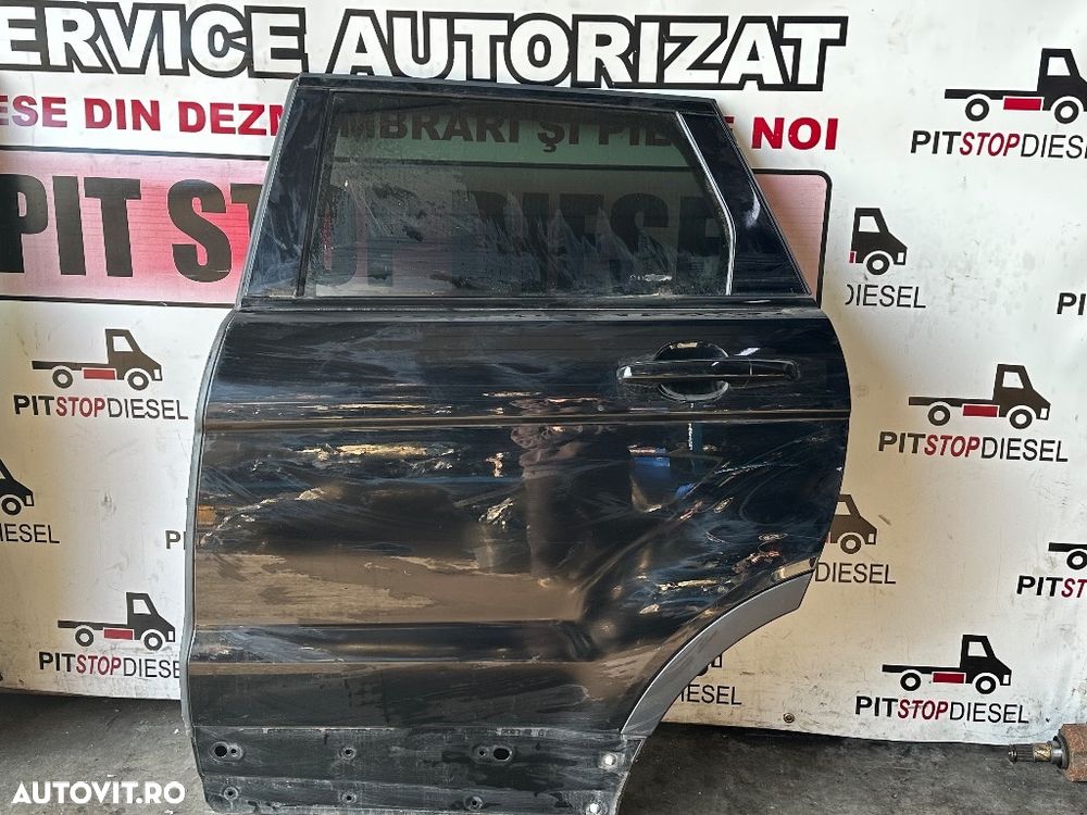 Usa portiera STANGA spate Land Rover RANGE ROVER EVOQUE 2011 2012 2013 2014 2015 2016 2017 2018 pe negru - 2