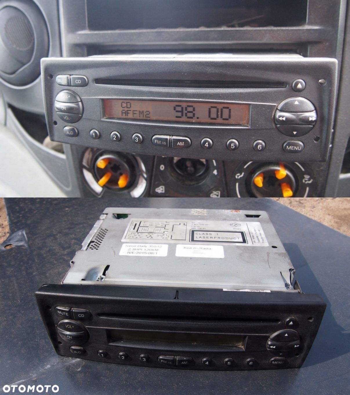 Radio CD Iveco Ducato 06-11 Blaupunkt Kod Oryg. - 1