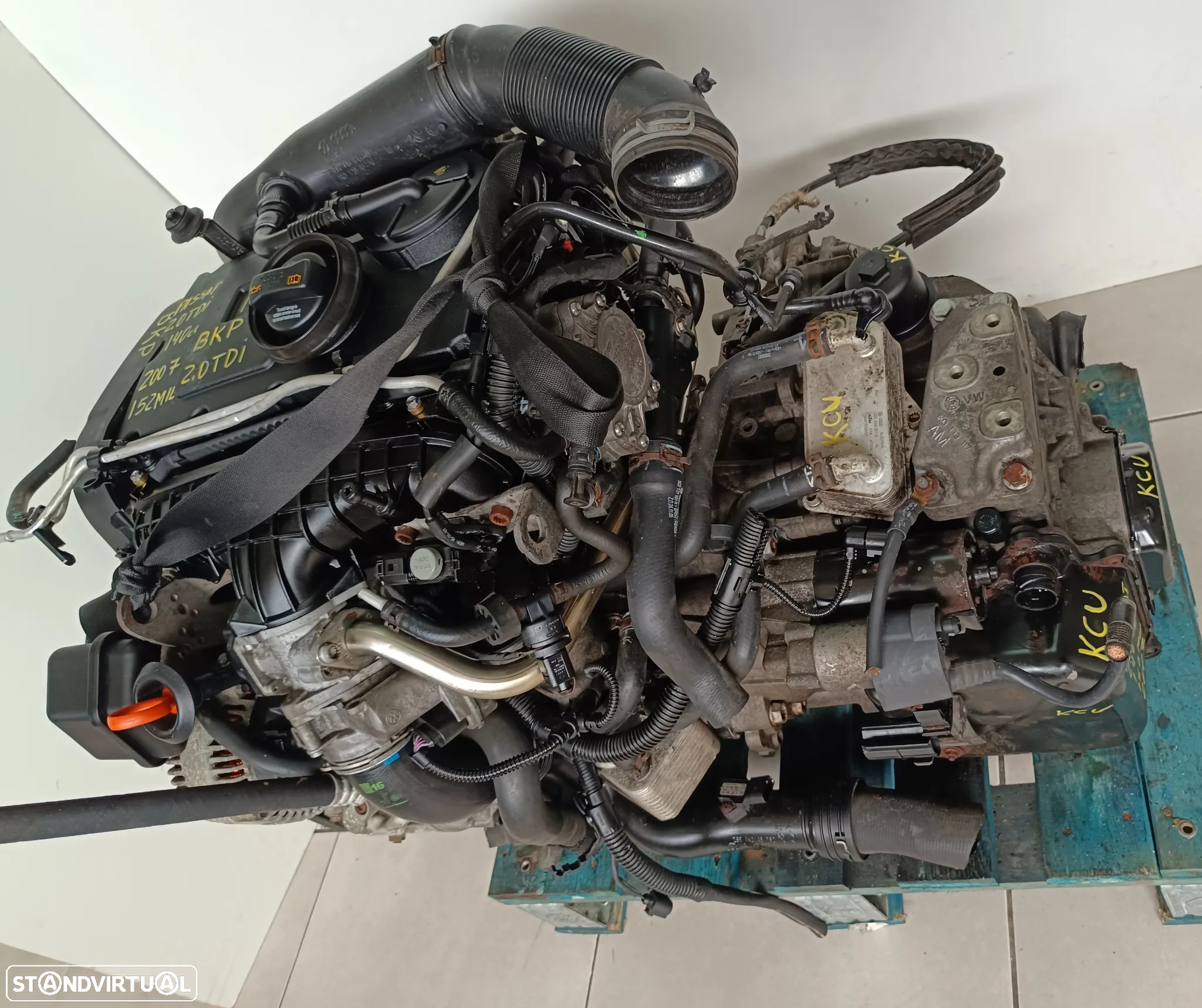Motor vw passat 2.0TDI 140cv BKP caixa automatica DSG KC - 3