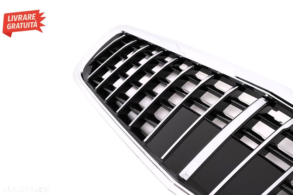 Grila Centrala Mercedes S-Class W221 Facelift (2010-2013) Vertical Design- livrare gratuita - 3