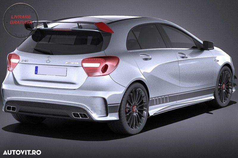 Stickere Laterale Gri Inchis Mercedes CLA W117 C117 X117 (2013-2016) A Class W176 - livrare gratuita - 9