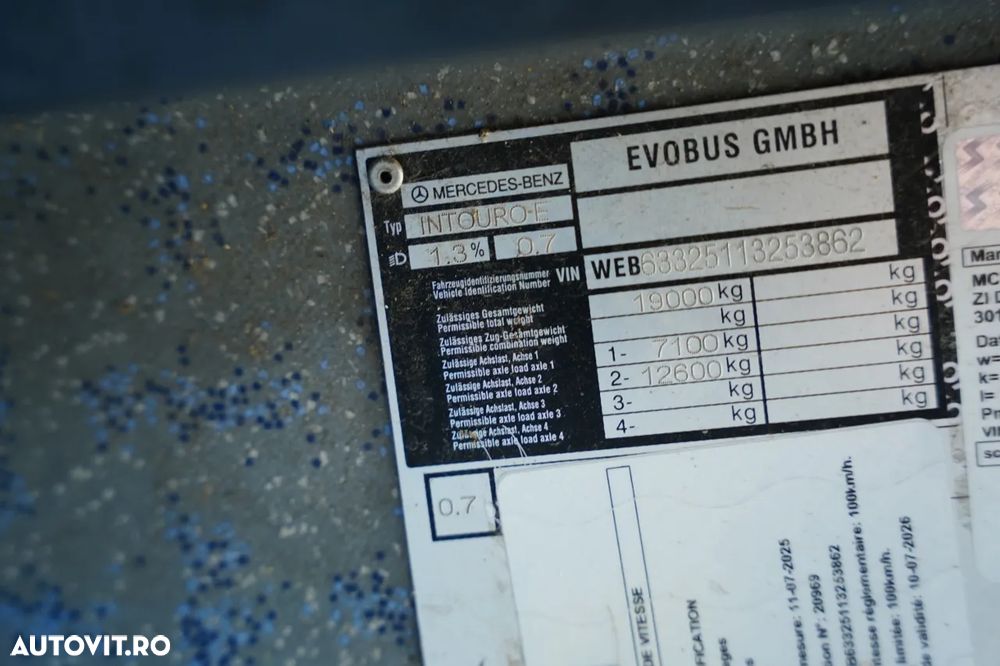 Mercedes-Benz / INTOURO E / 12 METRI / MANUAL / AER CONDIȚIONAT / IMPORTAT / - 34
