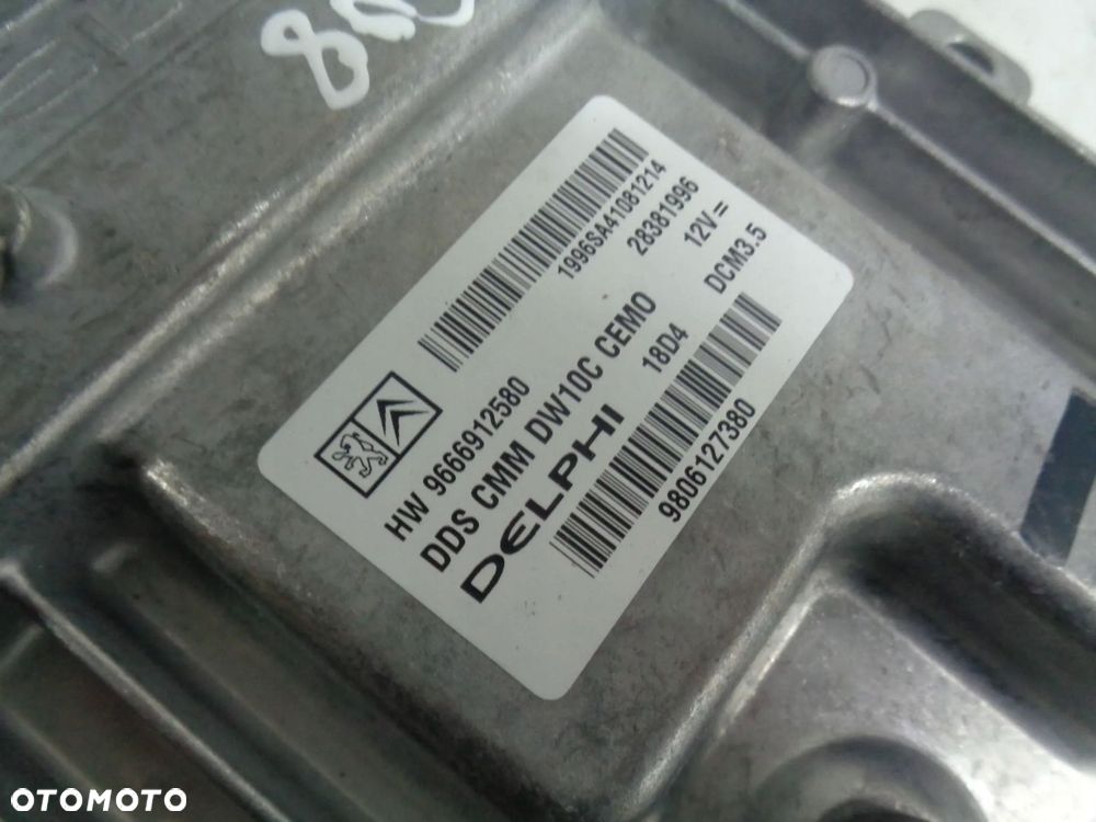 peugeot 508 2.0 hdi komputer sterownik silnika 96661912580 980612738 - 2