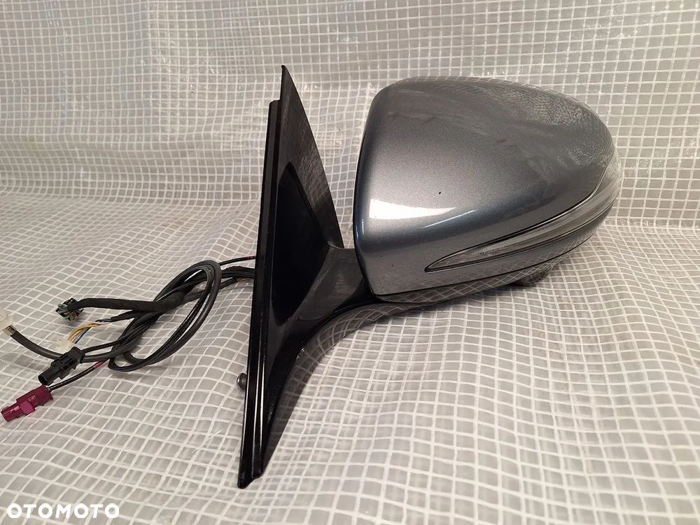 lusterko lewe mercedes e klasa w213 2016- 14 pin + 3 antena asystent europa orginal demontaz - 1