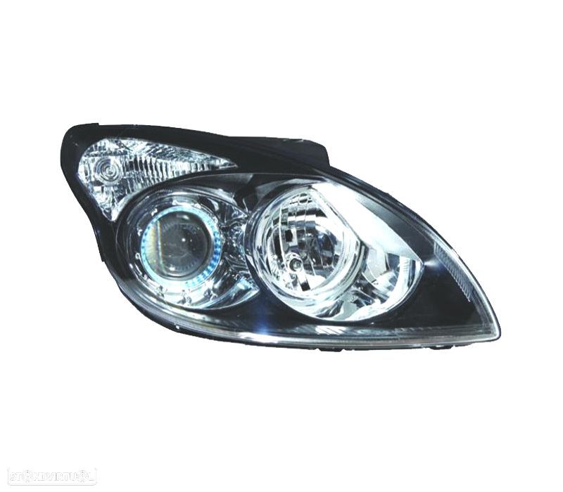 FAROL DIR HYUNDAI I30 07-12 FUNDO PRETO - 1