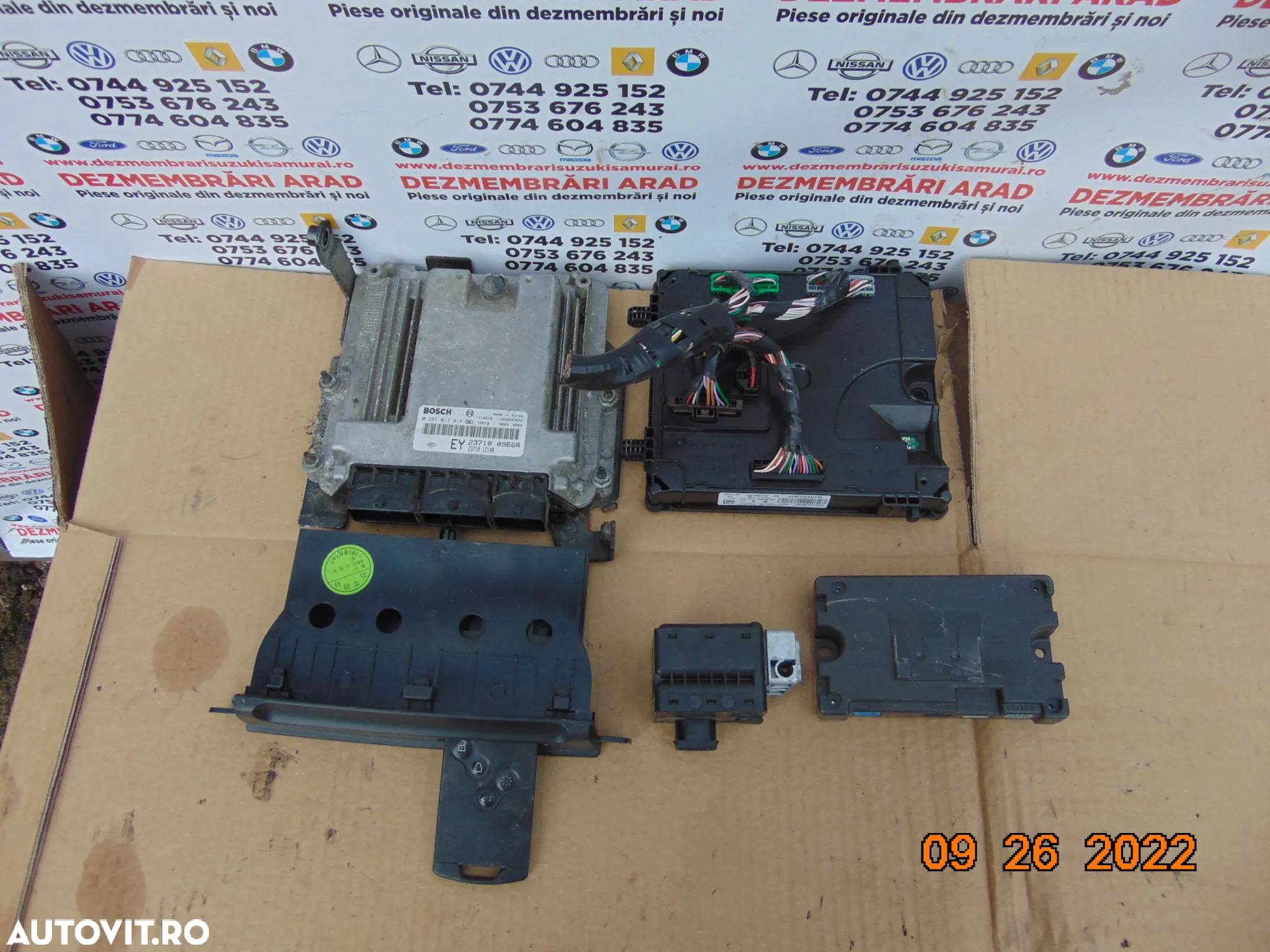 Kit pornire renault latitude 2.0 cutie automata ecu calculator cartela contact imobilizator modul - 2
