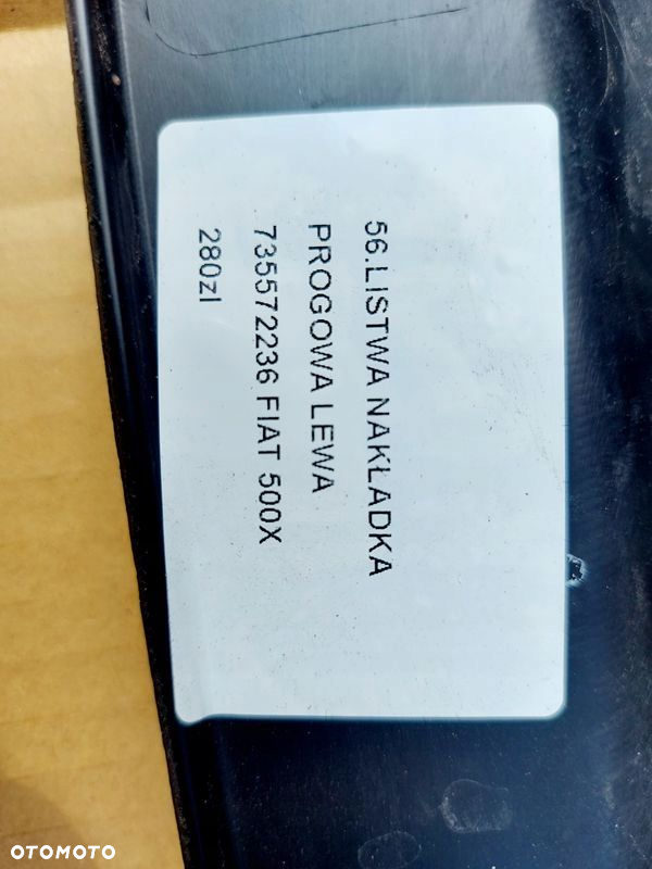 FIAT 500X LISTWA NAKŁADKA PROGOWA LEWA 735572236 - 4