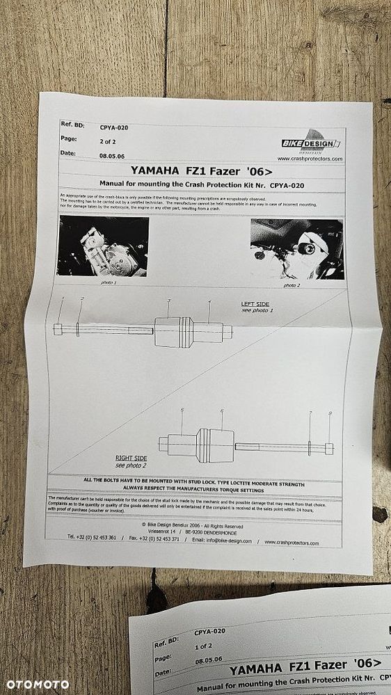 Crash Pady Bike Design CPYA-020 Yamaha FZ1 Fazer (06-15) - 4